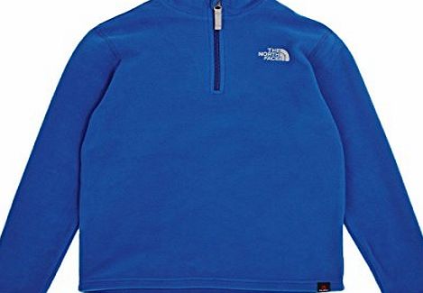 The North Face Boys Glacier 1/4 Zip Sweatshirt - Monster Blue, Large