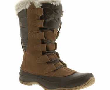 The North Face Brown Nuptse Purna Boots