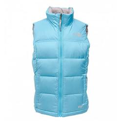 The North Face Girls Nuptse Vest - Turquoise Blue
