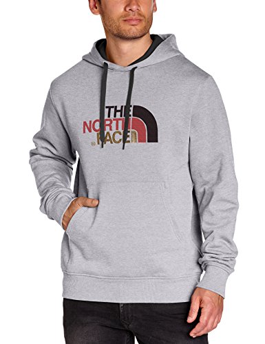 The North Face Mens Drew Peak Pullover Hoodie - Heather Grey, Large