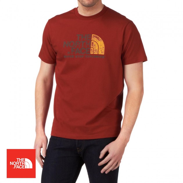 The North Face Mens The North Face Rust T-Shirt - Rhubarb Red