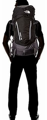 The North Face Unisex Adult Terra 50 Liter Backpack - TNF Black/Monument Grey, Small/Medium