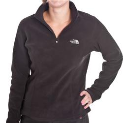 The North Face Womens 100 Glacier 1/4 Zip - Black