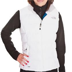 North Face Womens Nuptse 2 Vest - White