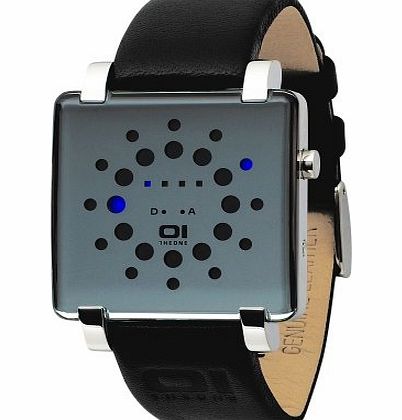 The One  Gamma Ray GRQ116B1 Mens Black Leather Strap Watch
