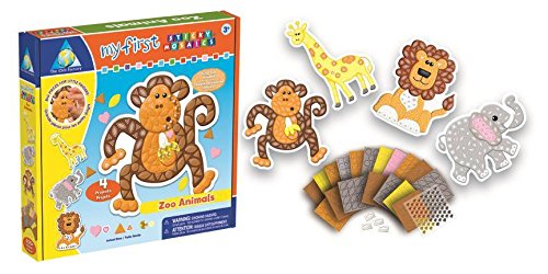 The Orb Factory My First Sticky Mosaics Kit-Zoo Animals