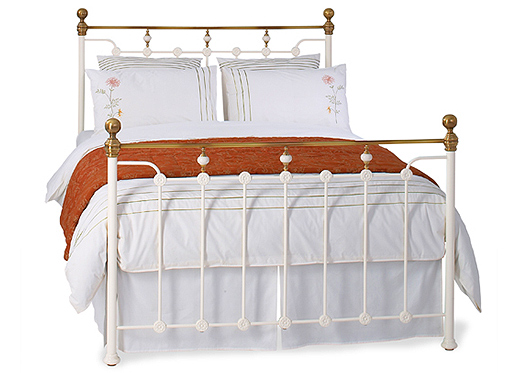 The original bedstead co ltd Double Glenholm Bedstead - Glossy Ivory