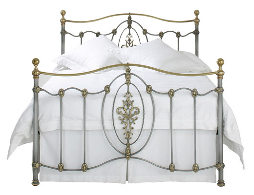 The original bedstead co ltd Kingsize Ardmore Bedstead - Silver