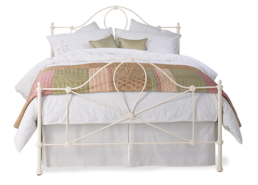 Single Marseille Bedstead - Glossy Ivory