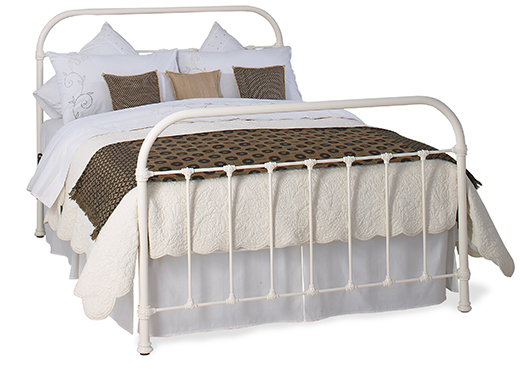The original bedstead co ltd Single Timolin Bedstead - Glossy Ivory