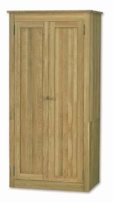 The Pine Factory 2 DOOR FULL HANGING CONNOISSEUR OAK WARDROBE