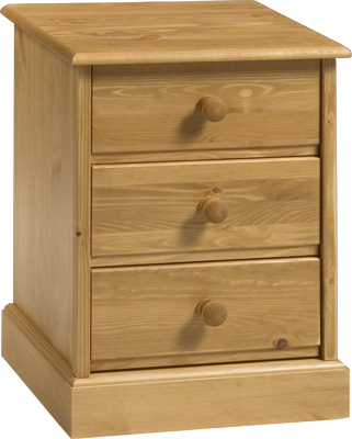 3 DRAWER BEDSIDE CABINET