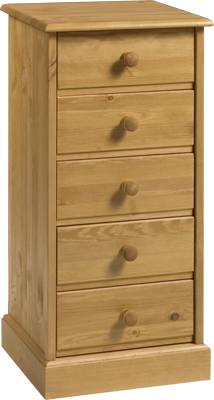 5 DRAWER BEDSIDE CABINET