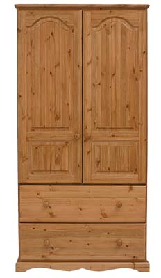 The Pine Factory BADGER 2 DRAWER WARDROBE