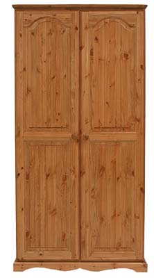 The Pine Factory BADGER ALL HANGING DOUBLE WARDROBE