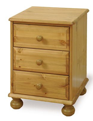 The Pine Factory BEDSIDE CABINET 3 DWR