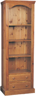 BOOKCASE 2 DWR ADJ SHELVES