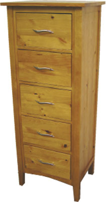 The Pine Factory CHEST OF DRAWERS 5 DRW WELLY