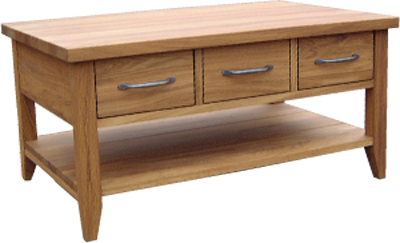 COFFEE TABLE 3 DRW AND SHELF