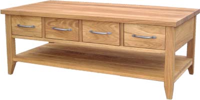 COFFEE TABLE 4 DRW & SHELF