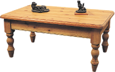 The Pine Factory COFFEE TABLE CLASSIC FARMHOUSE RECT