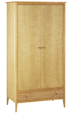 The Pine Factory CORNDELL METROPOLITAN DOUBLE ASH WARDROBE - GOLD