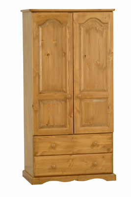 The Pine Factory CORNWALL PINE WARDROBE WITH DRAWERS