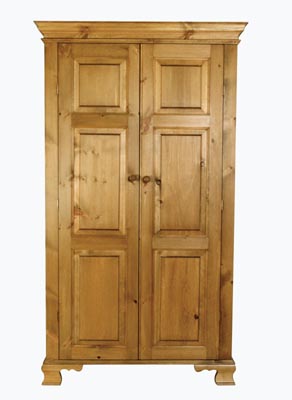 The Pine Factory FULL HANGING DOUBLE PINE WARDROBE