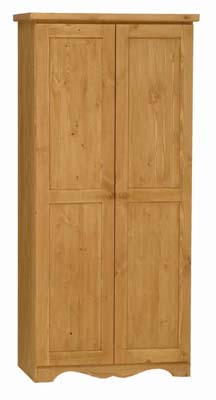 The Pine Factory MENDIP 2 DOOR PINE WARDROBE