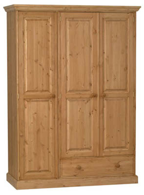 The Pine Factory SANDRINGHAM LARGE SOLID PINE WARDROBE