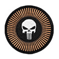 The Punisher Circle Skull Patch