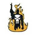 The Punisher Fire Silhouette Patch