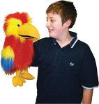 Scarlet Macaw Glove Puppet