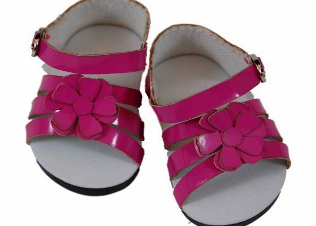 The Queens Treasures 18`` Doll Shoes Clothing Accessory For American Girl? , High Quality Pink Strappy Sandal amp; Shoe Box by The Queens Treasures