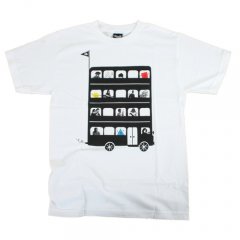 Mens The Quiet Life Bus Tee White