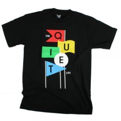 Mens The Quiet Life Flags Tee Black