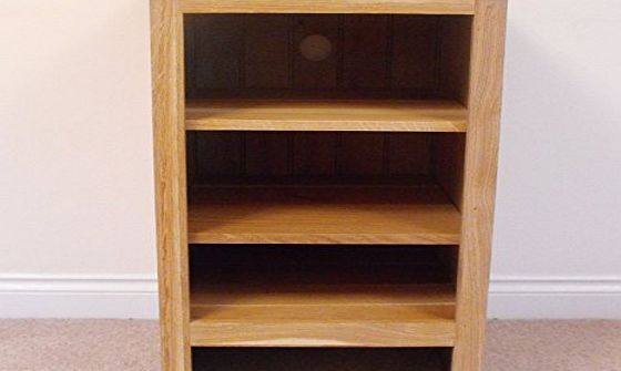The Really Good Oak Shop Small to Large Oak HiFi unit/stand with 2 or 3 shelves