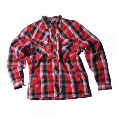 The Realm Mens The Realm Buck Shirt Red Check