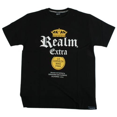 The Realm Mens The Realm Cerveza Tee Black