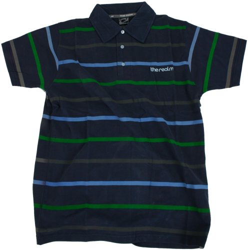 The Realm Mens The Realm Del Toro Polo Shirt Dk.indigo