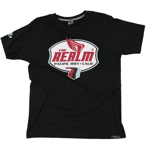 The Realm Mens The Realm Gasolina Tee Black