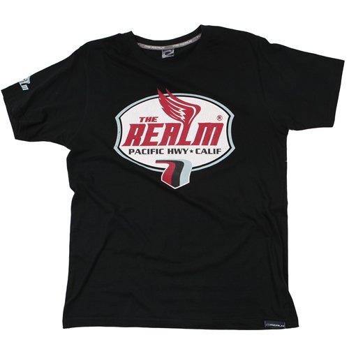Mens The Realm Gasolina Tee Black