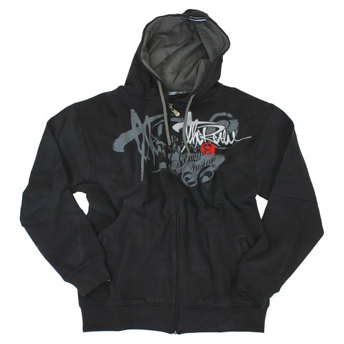 The Realm Mens The Realm Marconi Zip Through Hoody Pewter