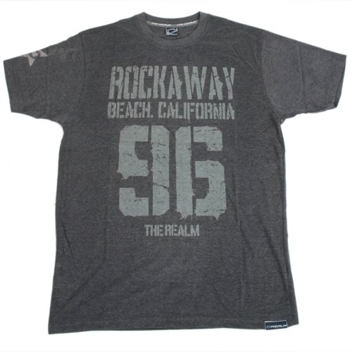 Mens The Realm Rockaway Tee Charcoal/heather