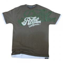 The Realm Mens The Realm Route One Tee Teak