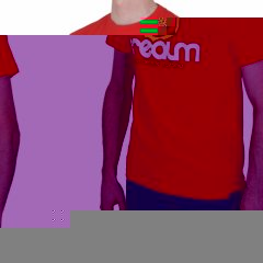 Mens The Realm Seltzer Tee Red Flame