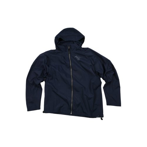 The Realm Mens The Realm Throwback Zip Through Jacket Dark Indigo
