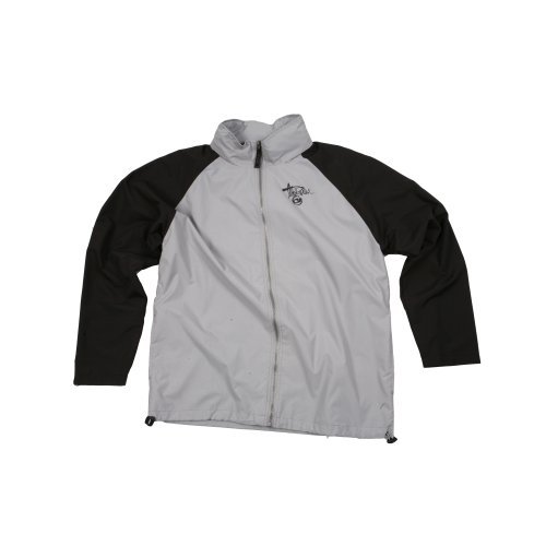 The Realm Mens The Realm Throwback Zip Through Jacket Mercury/pewter