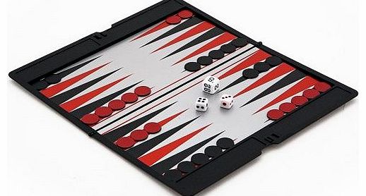 The Regency Chess Company Magnetic Slim line Travel Backgammon set