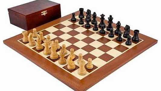 The Regency Chess Company The Down Head Black Championship Chess Set